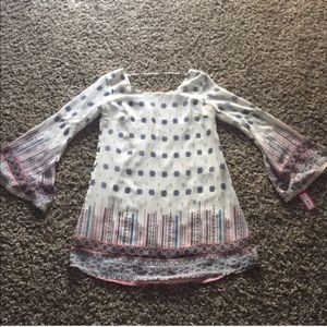 Xhiliration Boho Bell Sleeve Dress ❤️NWOT❤️